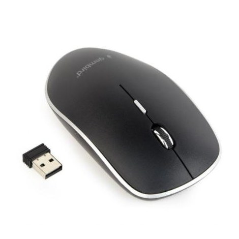 Gembird | Silent Wireless Optical Mouse | MUSW-4BS-01 | Optical mouse | USB | Black - 2